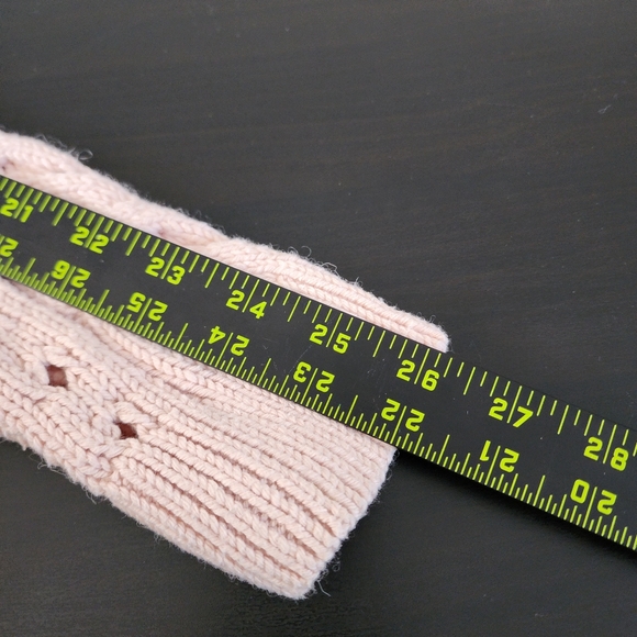 Lucky Brand light pink wool blend crochet sweater size M - Picture 8 of 8